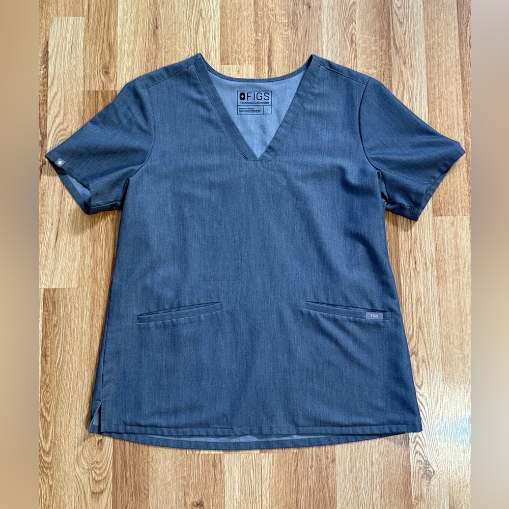 Figs Scrub Set Graphite Kade Cargo Pant Size L Tall Casma 3 Pocket Top Size L